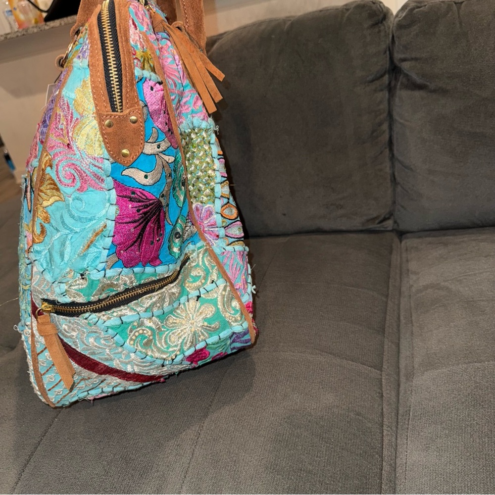Free People Marrakesh Patched Weekender bag - Picture 8 of 16